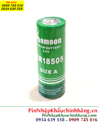 Sunmoon ER18505; Pin nuôi nguồn Sunmoon ER18505 lithium 3.6v 4000mAh 